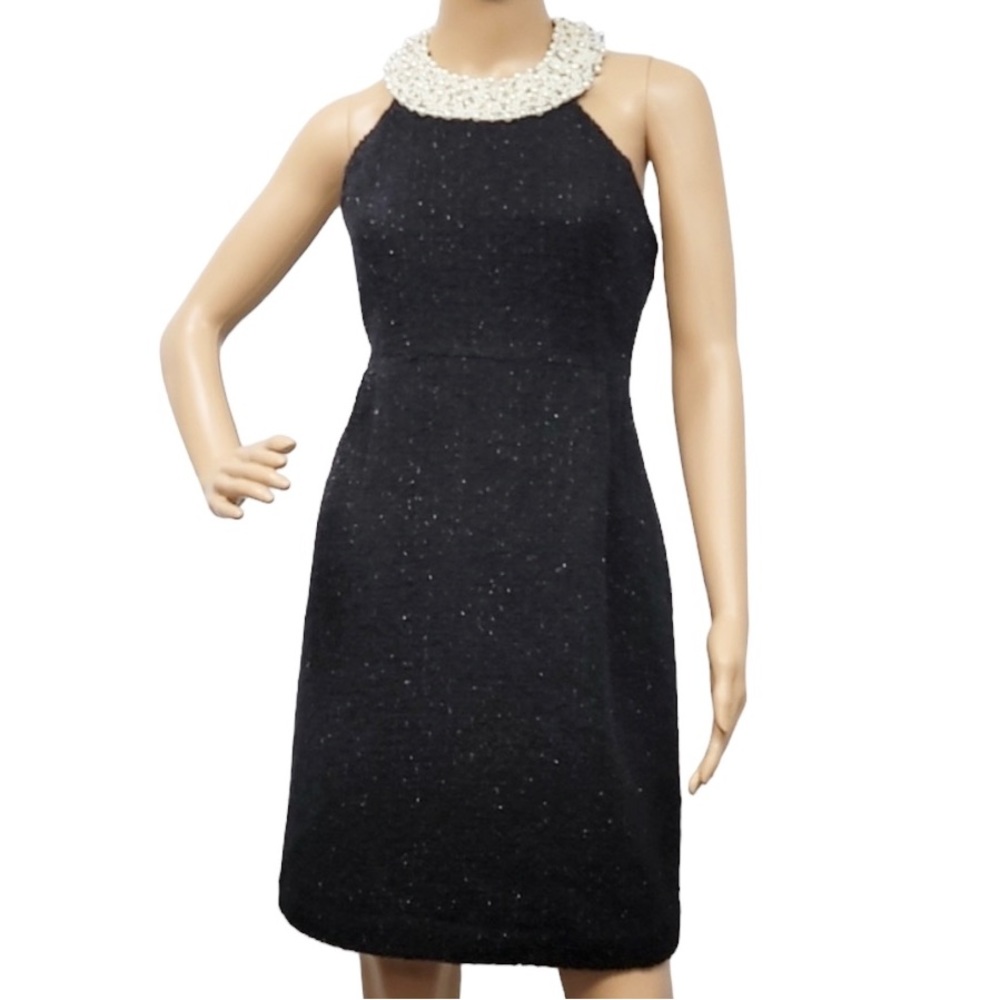 INC International Concepts Sleeveless Pearl Neck Dress